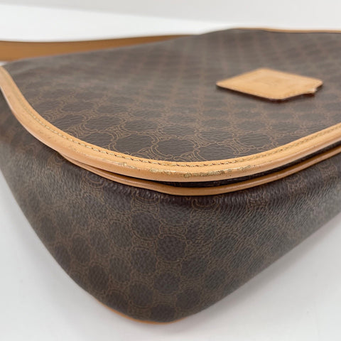CELINE Shoulder Bag PVC Brown WS32751