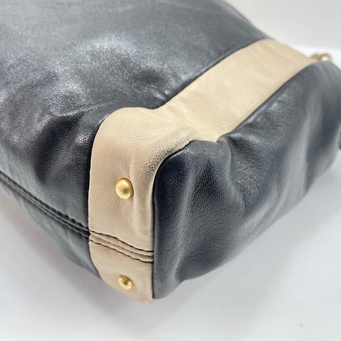 CHANEL Olsen Handbag lambskin black WS32752