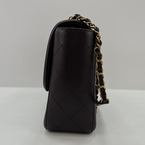 CHANEL Matrasse 30 Shoulder Bag lambskin Red WS32753
