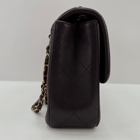 CHANEL Matelasse 30 Shoulder Bag lambskin Red WS32753