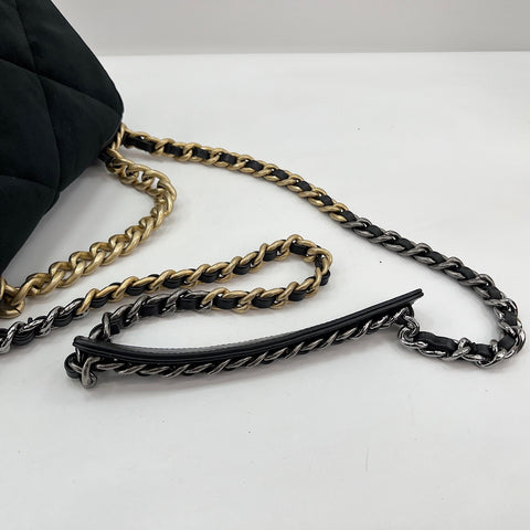 CHANEL Matelasse Shoulder Bag velvet black WS32754