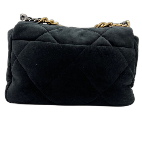 CHANEL Matelasse Shoulder Bag velvet black WS32754