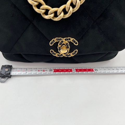 CHANEL Matelasse Shoulder Bag velvet black WS32754