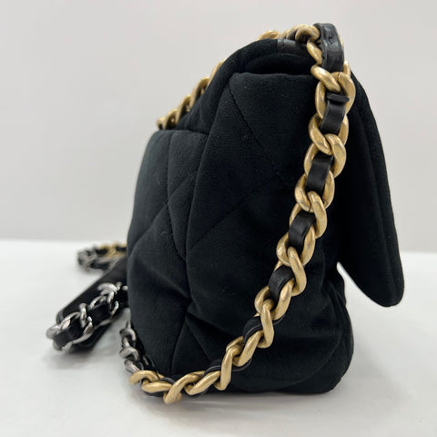 CHANEL Matelasse Shoulder Bag velvet black WS32754
