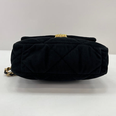 CHANEL Matelasse Shoulder Bag velvet black WS32754