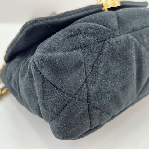 CHANEL Matelasse Shoulder Bag velvet black WS32754