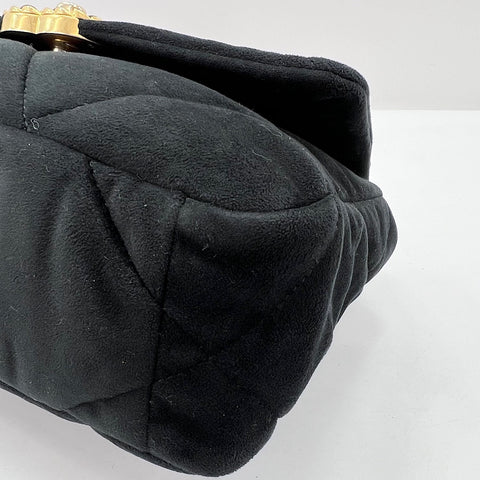 CHANEL Matelasse Shoulder Bag velvet black WS32754