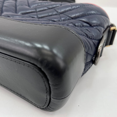 CHANEL Gabriel Do Shoulder Bag leather Navy WS32755