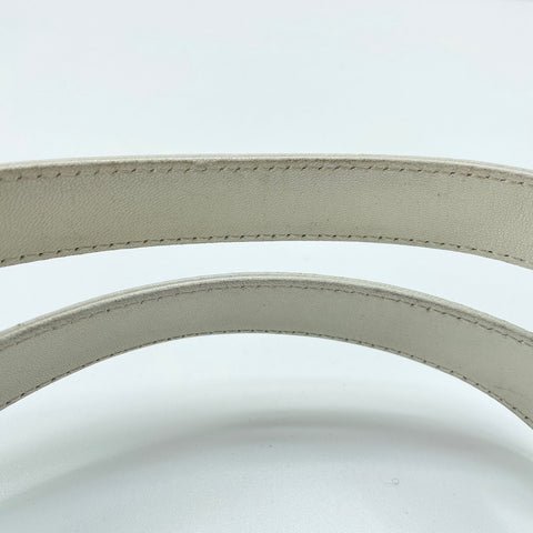 CHANEL Matrasse Handbag lambskin white WS32756