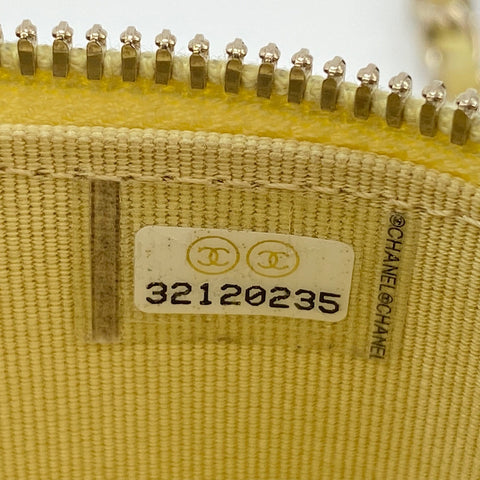 CHANEL Matrasse Shoulder Bag lambskin yellow WS32757