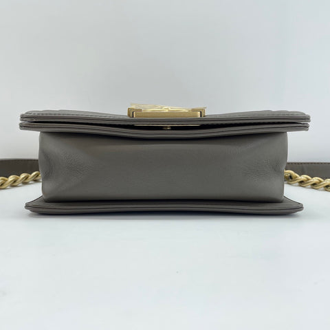 CHANEL Boy Chanel Small Shoulder Bag lambskin Brown WS32759