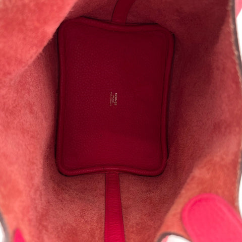 HERMES Picotan Lock PM Handbag pink WS32760