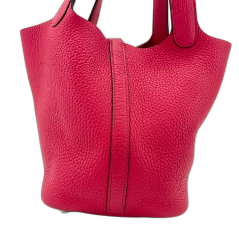 HERMES Picotan Lock PM Handbag pink WS32760