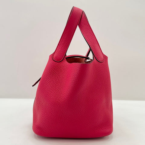 HERMES Picotan Lock PM Handbag pink WS32760