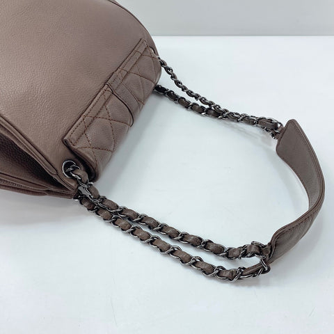 CHANEL Shoulder Bag Brown WS32762