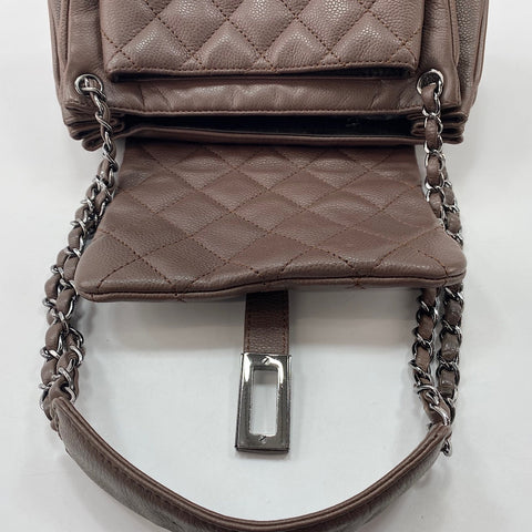 CHANEL Shoulder Bag Brown WS32762