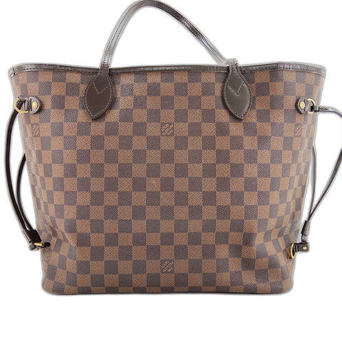 LOUIS VUITTON Neverfull MM Handbag Brown WS32768
