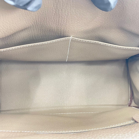 HERMES Kelly 28 Handbag Brown WS32774