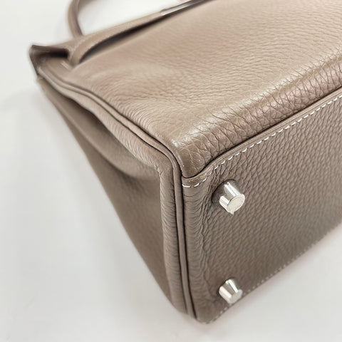 HERMES Kelly 28 Handbag Brown WS32774