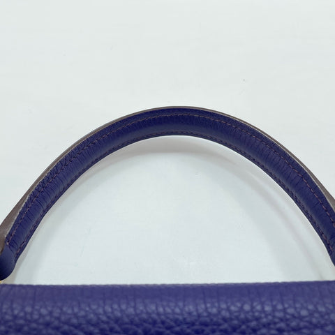 HERMES Kelly 28 Handbag purple WS32775