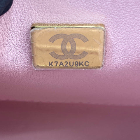 CHANEL Matrasse Shoulder Bag tweed pink WS32776