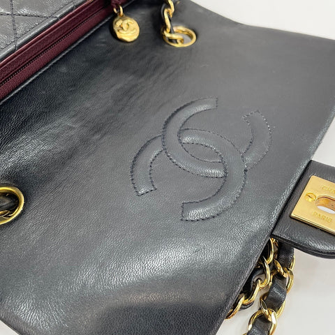 CHANEL Matelasse Shoulder Bag lambskin black WS32777