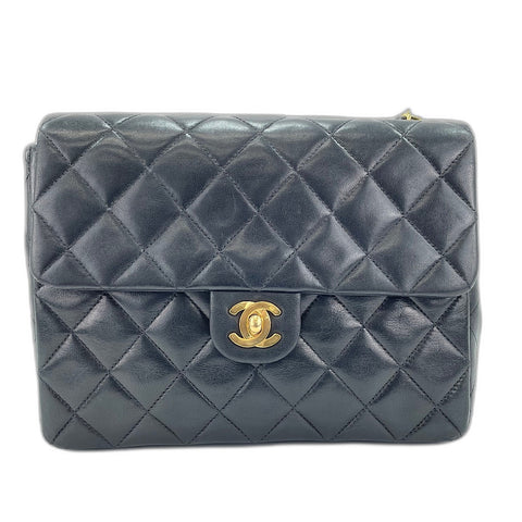 CHANEL Matrasse Shoulder Bag lambskin black WS32777