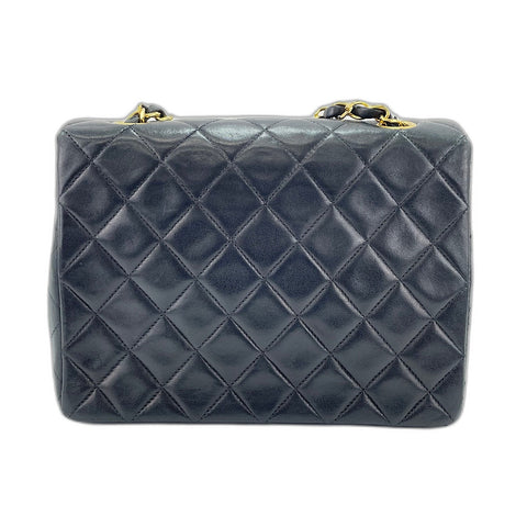 CHANEL Matelasse Shoulder Bag lambskin black WS32777