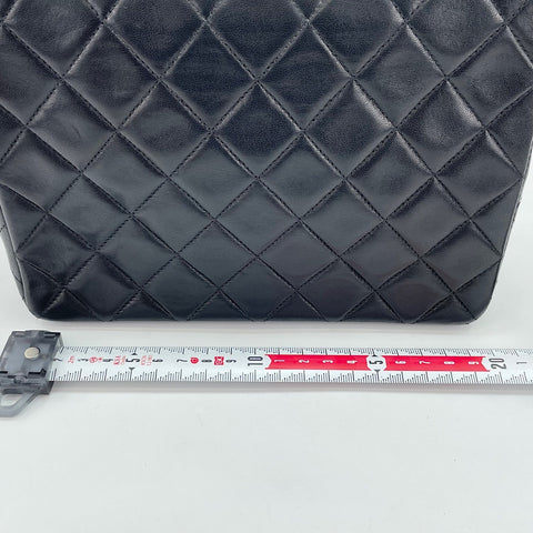 CHANEL Matelasse Shoulder Bag lambskin black WS32777