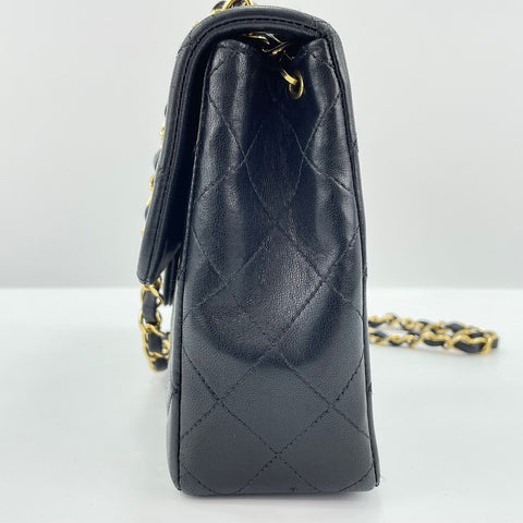CHANEL Matelasse Shoulder Bag lambskin black WS32777