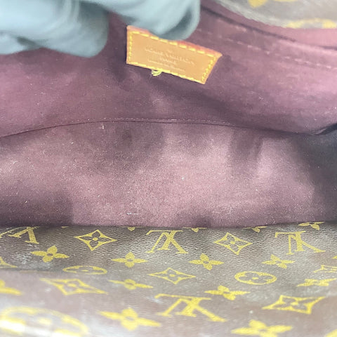 LOUIS VUITTON Montaigne MM Handbag Brown WS32782