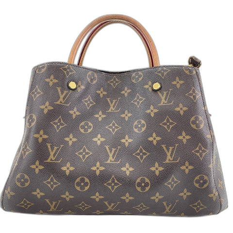 LOUIS VUITTON Montaigne MM Handbag Brown WS32782