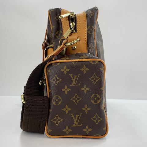 LOUIS VUITTON Saxophone Wash Shoulder Bag Brown WS32785