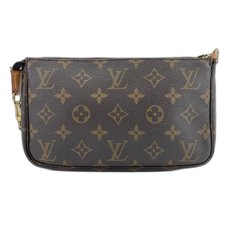 LOUIS VUITTON Pochette Accessoires Handbag Brown WS32789