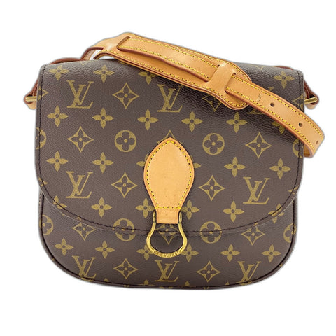 LOUIS VUITTON Monogram Saint Cloud GM Shoulder Bag Brown WS32806