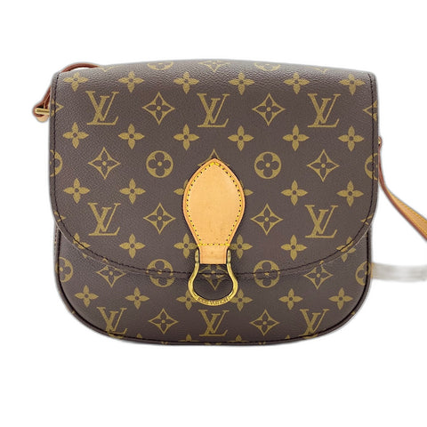 LOUIS VUITTON Monogram Saint Cloud GM Shoulder Bag Brown WS32806