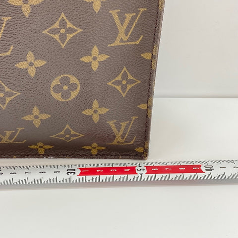 LOUIS VUITTON Sac Plat Tote Bag Brown WS32809
