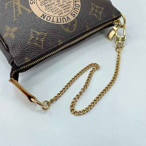 LOUIS VUITTON Mini Pochette Accessoires Handbag Brown WS32812