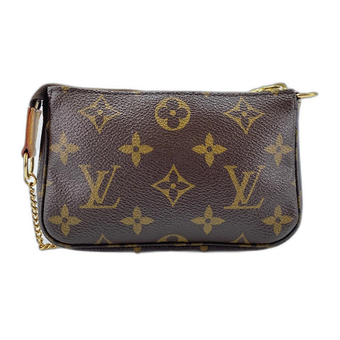 LOUIS VUITTON Mini Pochette Accessoires Handbag Brown WS32812