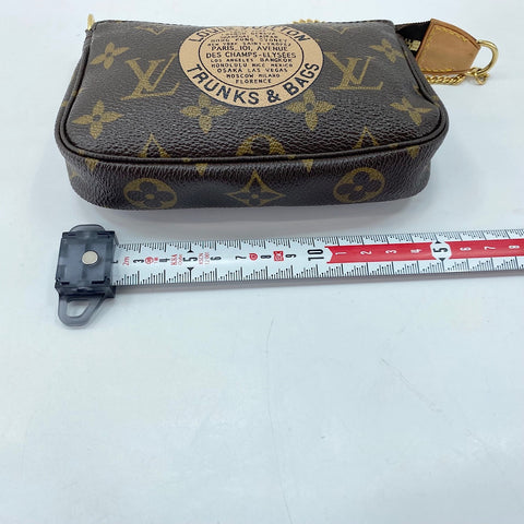 LOUIS VUITTON Mini Pochette Accessoires Handbag Brown WS32812