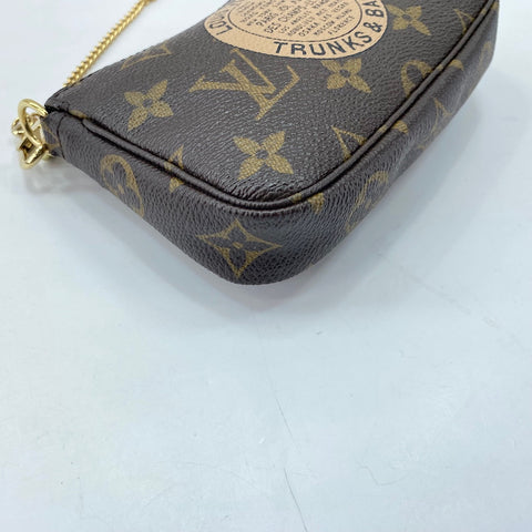 LOUIS VUITTON Mini Pochette Accessoires Handbag Brown WS32812