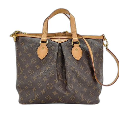 LOUIS VUITTON Palermo PM Handbag Brown WS32822