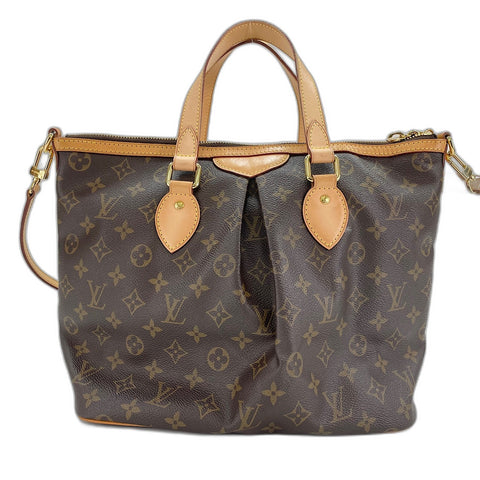 LOUIS VUITTON Palermo PM Handbag Brown WS32822
