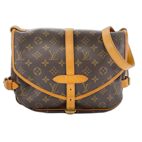 LOUIS VUITTON Saumur 30 Shoulder Bag Brown WS32823