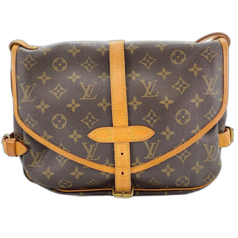 LOUIS VUITTON Saumur 30 Shoulder Bag Brown WS32823
