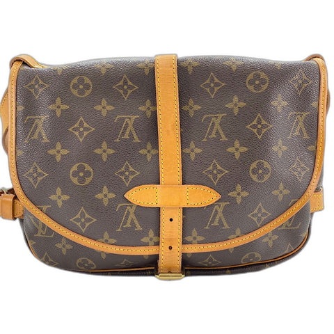 LOUIS VUITTON Saumur 30 Shoulder Bag Brown WS32823