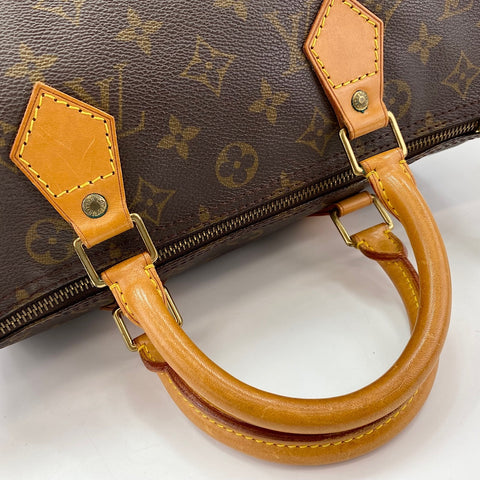 LOUIS VUITTON Speedy 30 Handbag Brown WS32824
