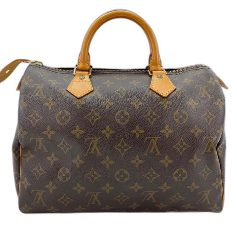 LOUIS VUITTON Speedy 30 Handbag Brown WS32824