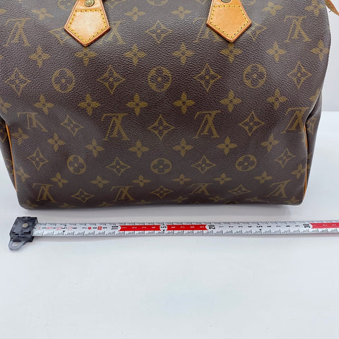 LOUIS VUITTON Speedy 30 Handbag Brown WS32824
