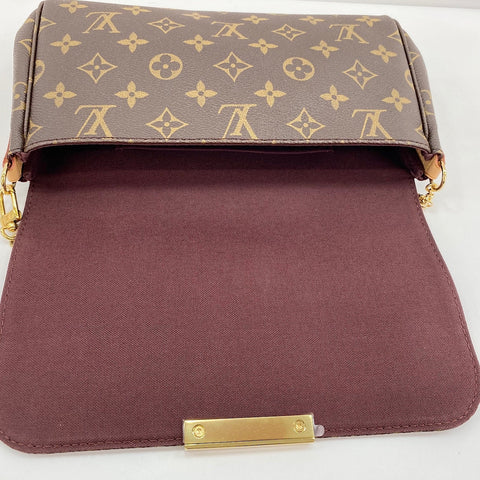 LOUIS VUITTON Favorit MM Shoulder Bag Brown WS32825